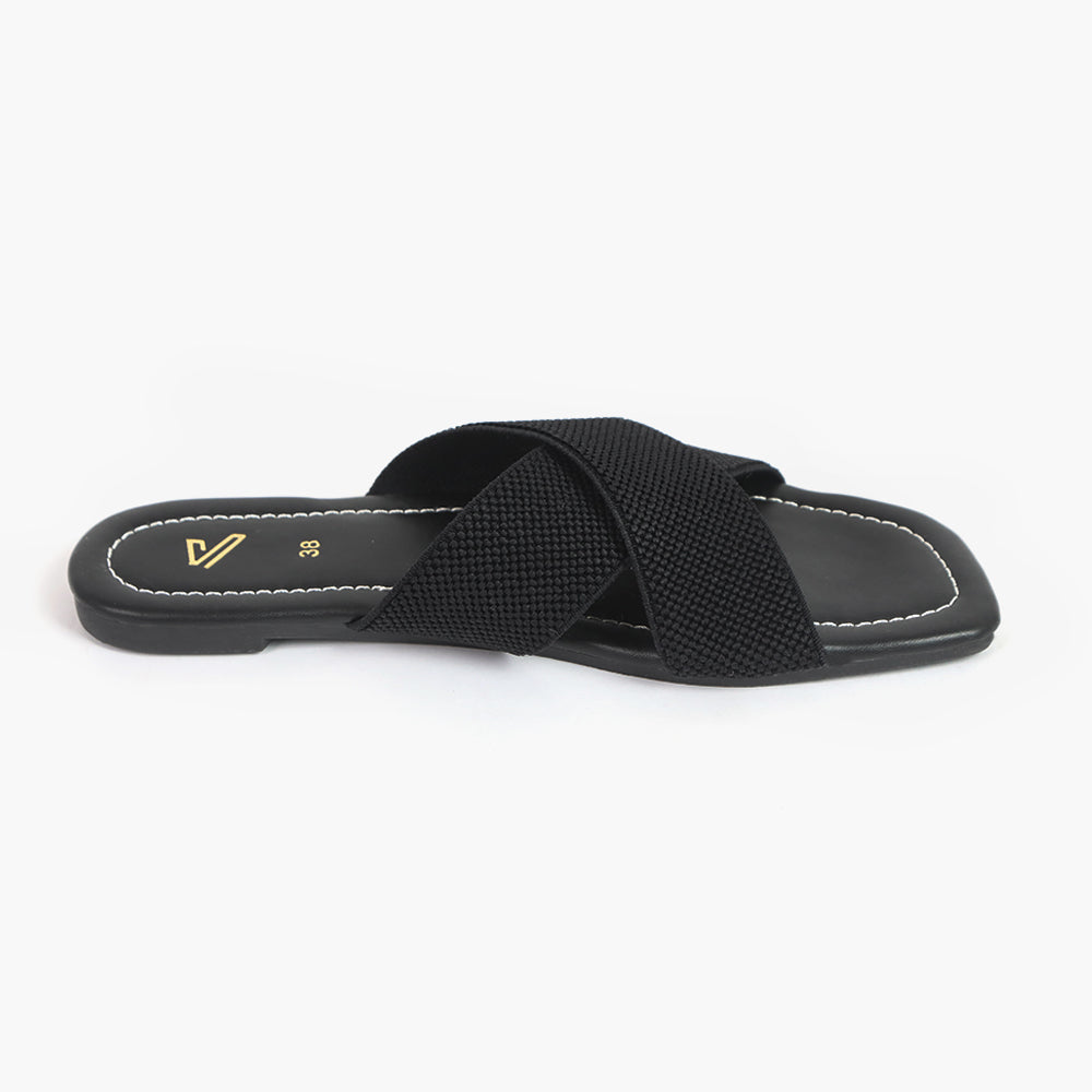 Women's Slipper - Black, Women Slippers, Chase Value, Chase Value