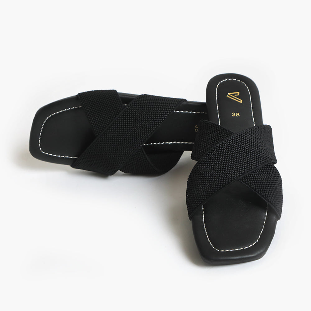 Women's Slipper - Black, Women Slippers, Chase Value, Chase Value