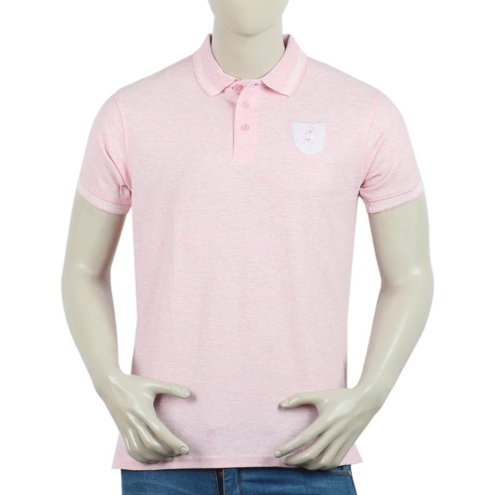 Men's Half Sleeves Polo T-Shirt - Light Pink, Men's T-Shirts & Polos, Chase Value, Chase Value