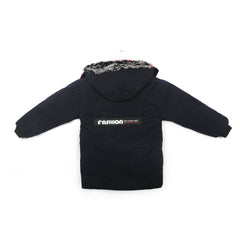 Boys Full Sleeves Jacket - Navy Blue