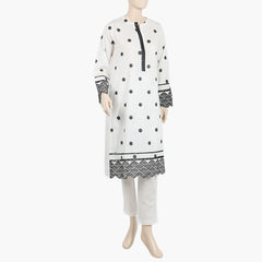Eminent Women's Embroidered Shalwar Suit - White