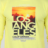 Men's Full Sleeves Printed T-Shirt - Yellow, Men's T-Shirts & Polos, Chase Value, Chase Value