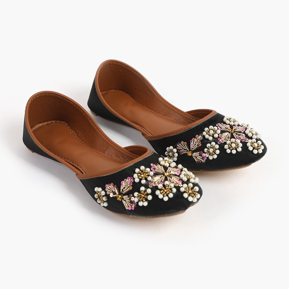 Women's Khussa - Black, Women Pumps, Chase Value, Chase Value