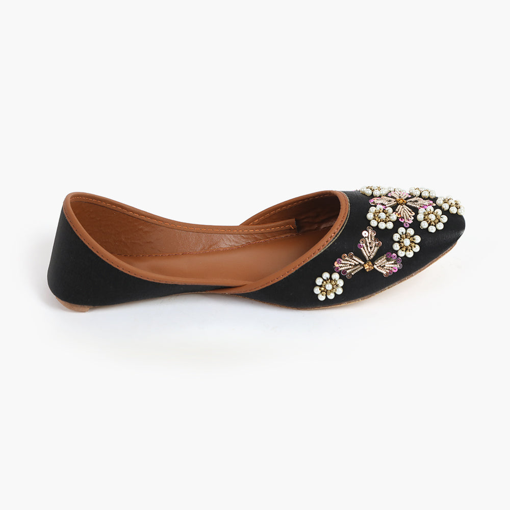 Women's Khussa - Black, Women Pumps, Chase Value, Chase Value