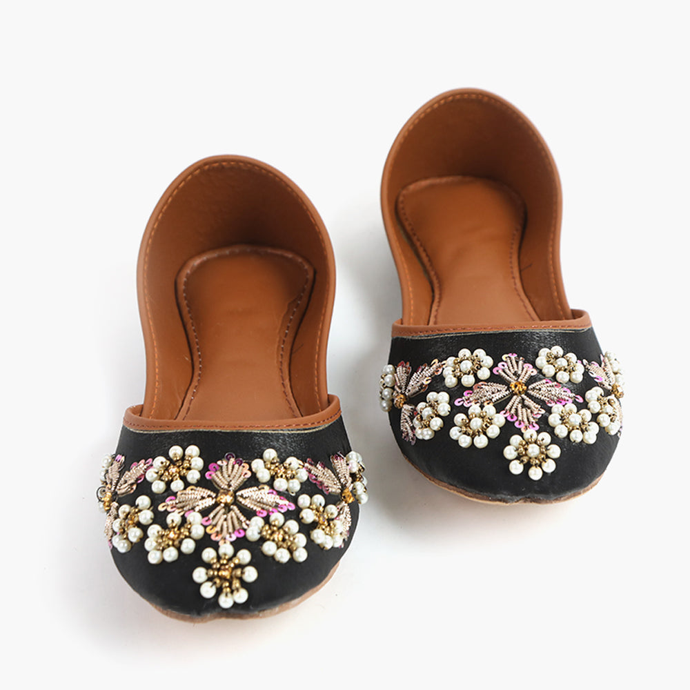 Women's Khussa - Black, Women Pumps, Chase Value, Chase Value