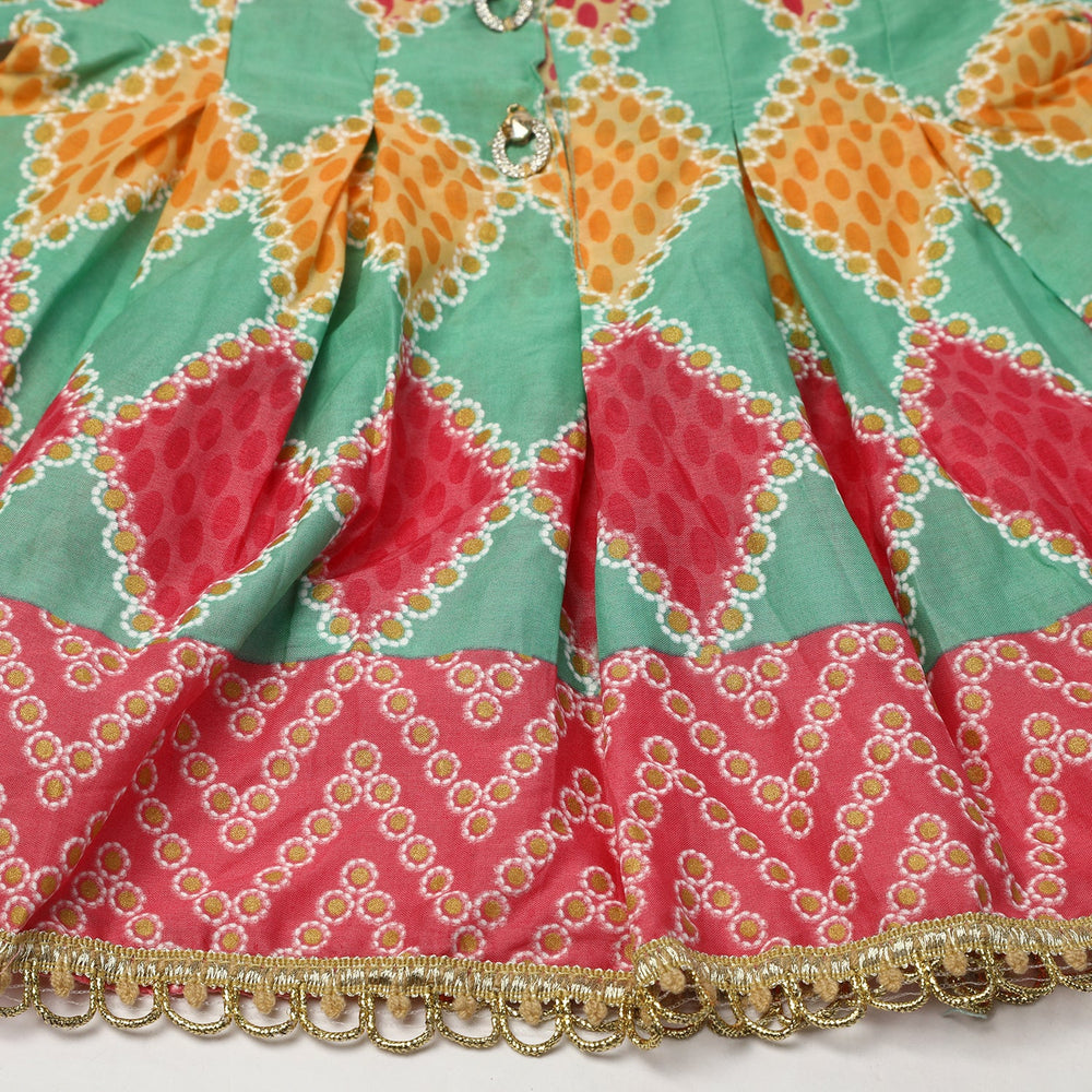 Girls Shalwar Suit 2Pcs - Green, Girls Shalwar Kameez, Chase Value, Chase Value