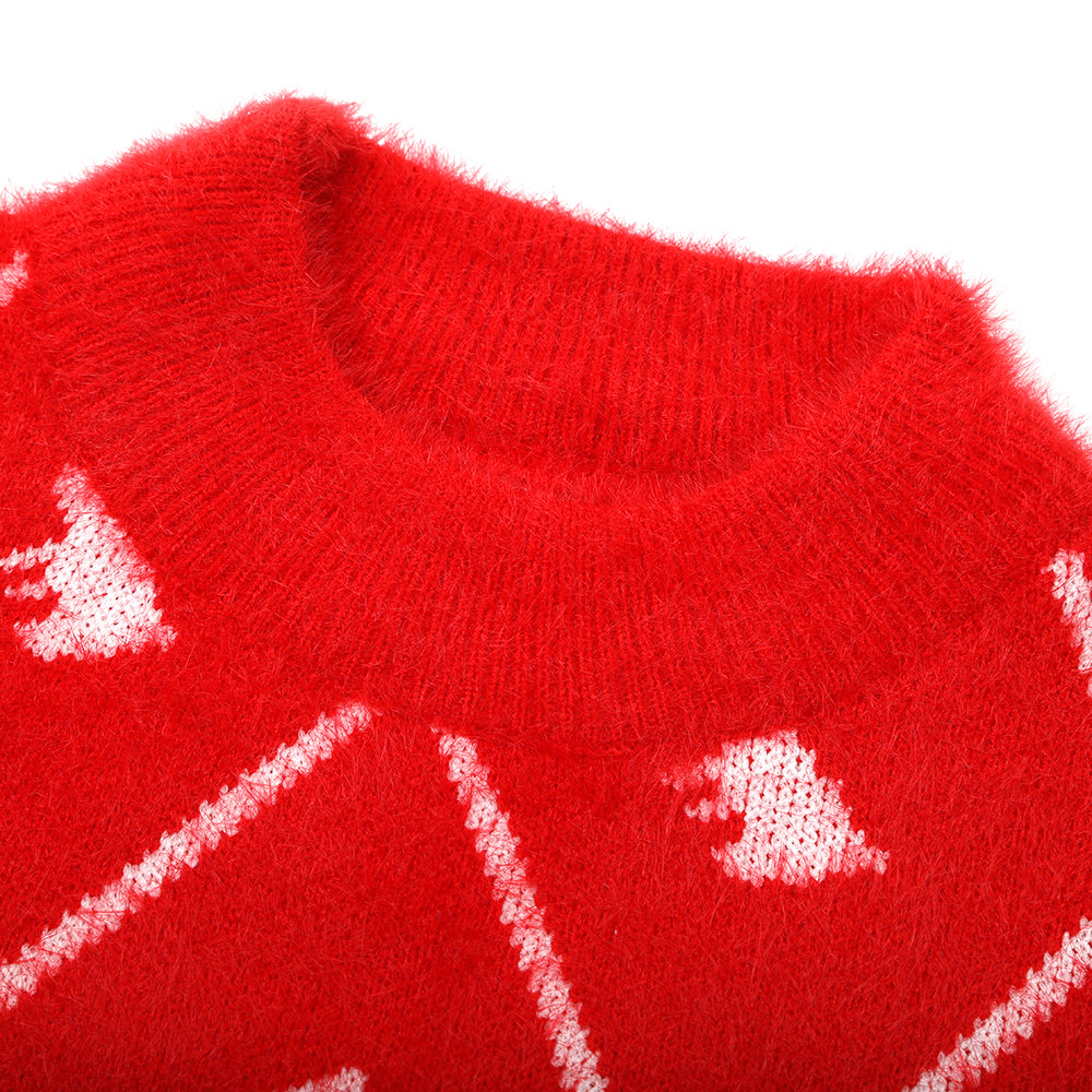 Girls Full Sleeves Sweater - Red, Girls Sweaters, Chase Value, Chase Value