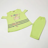 Girl's Half Sleeves Suit - Light Green, Girls Suits, Chase Value, Chase Value