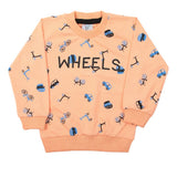 Boys Full Sleeves Sweat Shirt - Peach, Boys Hoodies & Sweat Shirts, Chase Value, Chase Value