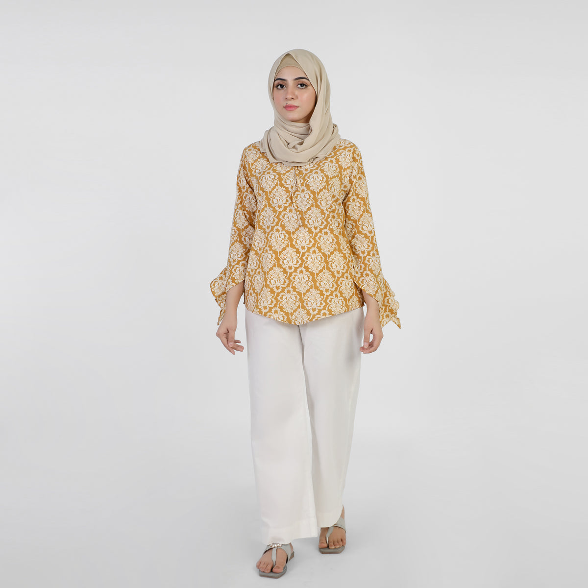 Women's Printed Western Top - Brown, Women T-Shirts & Tops, Chase Value, Chase Value