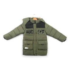 Boys Full Sleeves Jacket - Olive