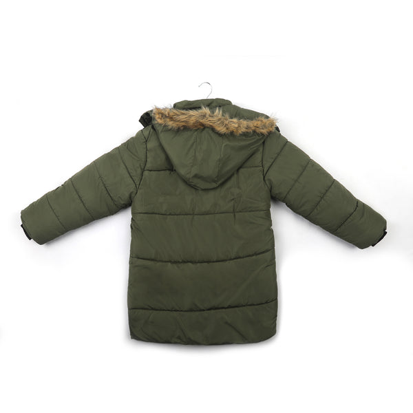 Boys Full Sleeves Jacket - Olive