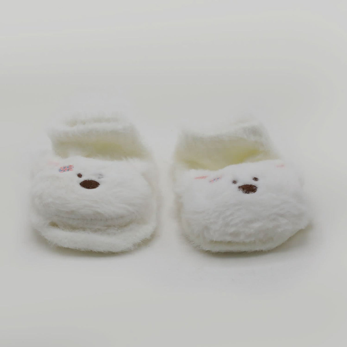 Newborn Fur Silicon Socks - Off White, Newborn Caps, Shoes & Socks, Chase Value, Chase Value