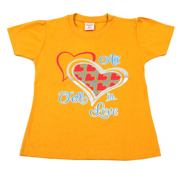 Girls Half Sleeves T-Shirt