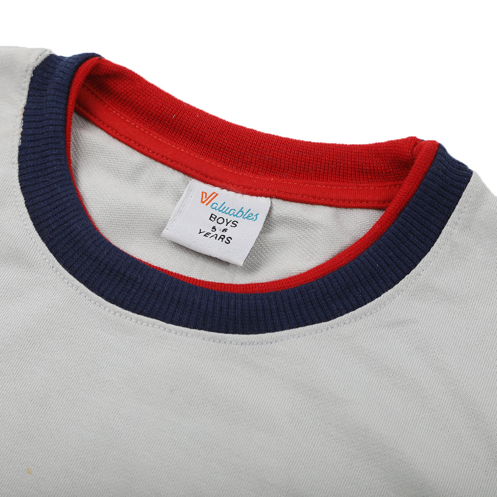 Boys Full Sleeves SweatShirt - Grey, Boys Hoodies & Sweat Shirts, Chase Value, Chase Value