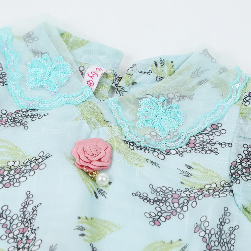 Girls Western Top - Light Green, Girls Tops, Chase Value, Chase Value