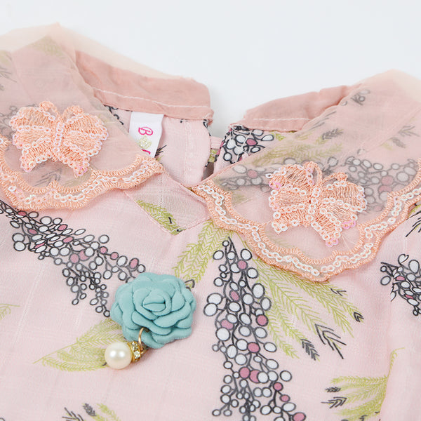 Girls Western Top - Peach, Girls Tops, Chase Value, Chase Value