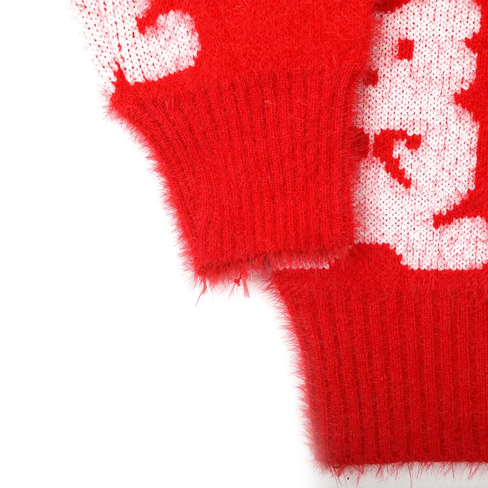 Girls Full Sleeves Sweater - Red, Girls Sweaters, Chase Value, Chase Value