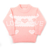 Girls Full Sleeves Sweater - Peach, Girls Sweaters, Chase Value, Chase Value