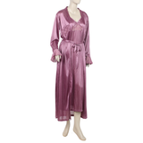Women's 3Pcs Long Nighty - Light Purple, Women Night Suit, Chase Value, Chase Value