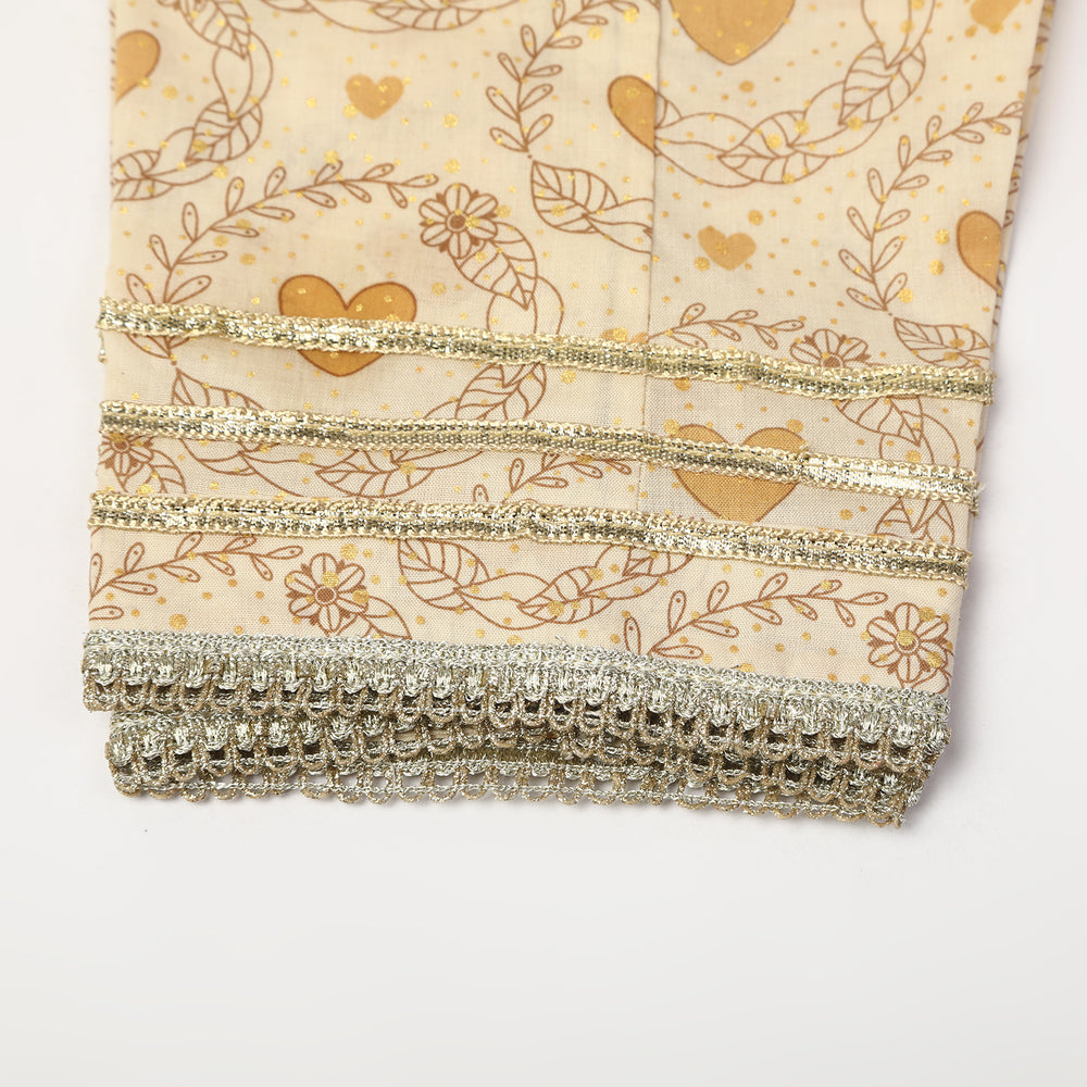 Girls Shalwar Suit 2Pcs - Skin, Girls Shalwar Kameez, Chase Value, Chase Value