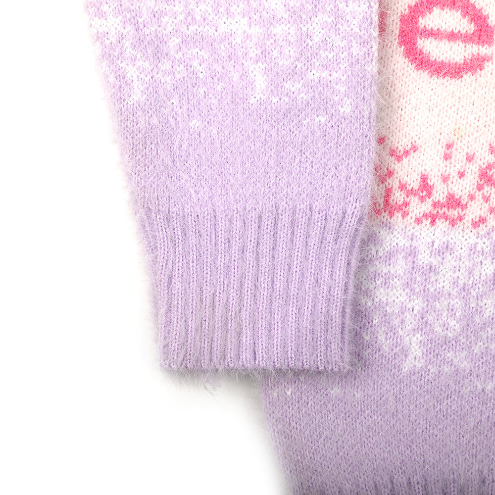 Girls Full Sleeves Sweater - Tea Pink, Girls Sweaters, Chase Value, Chase Value