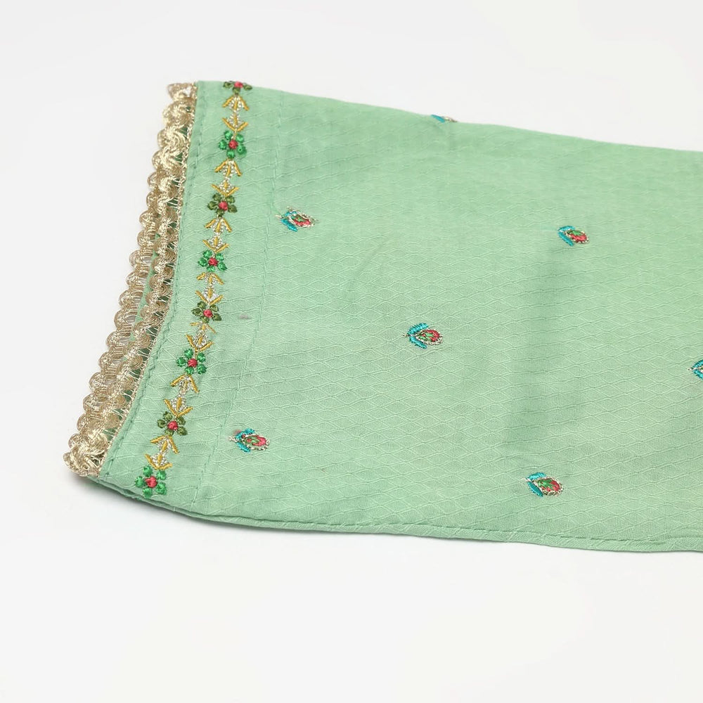Girls Shalwar Suit 2Pcs - Green, Girls Shalwar Kameez, Chase Value, Chase Value