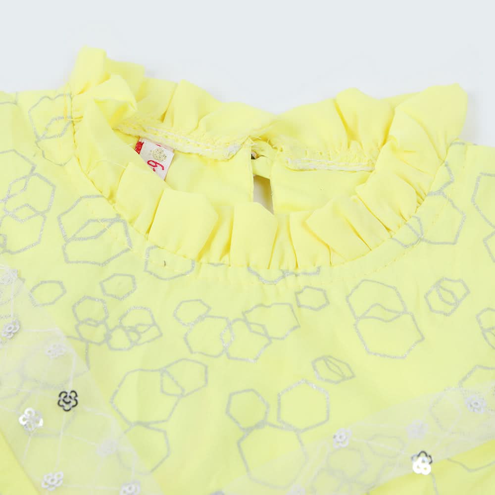 Girls Western Top - Yellow, Girls Tops, Chase Value, Chase Value