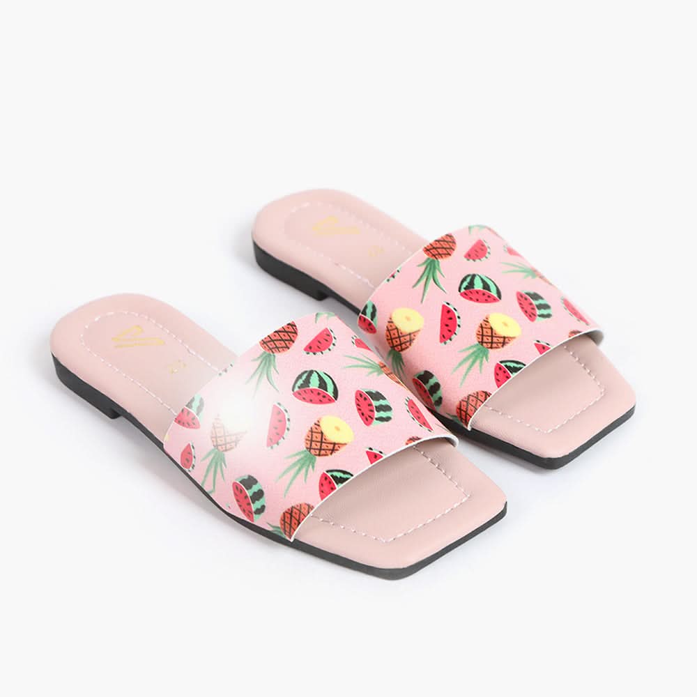 Girls Slipper - Peach, Girls Slippers, Chase Value, Chase Value