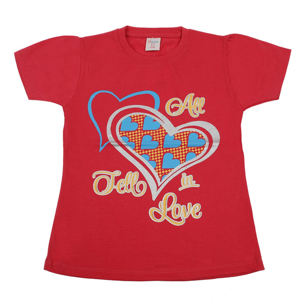 Girls Half Sleeves T-Shirt