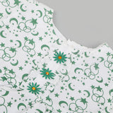 Girls Independence Day Frock - Green & White, Girls Frocks, Chase Value, Chase Value
