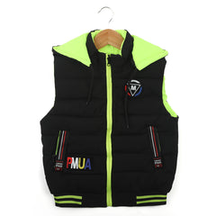 Boys Full Sleeveless Jacket - Green