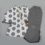Girls Embroidered Stitched Shalwar Suit - Off White, Girls Shalwar Kameez, Chase Value, Chase Value