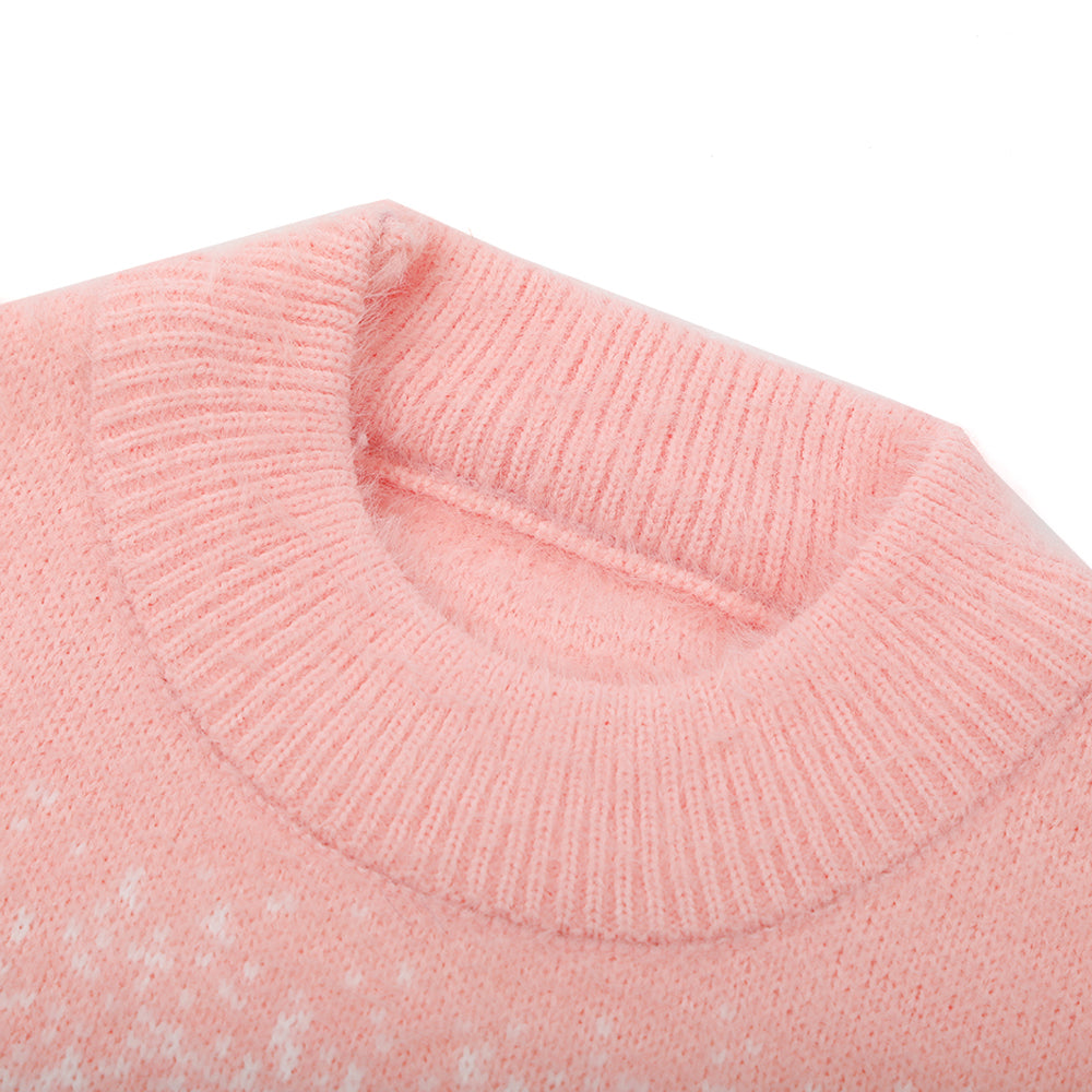 Girls Full Sleeves Sweater - Peach, Girls Sweaters, Chase Value, Chase Value