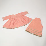 Girls Shalwar Suit 2Pcs - Peach, Girls Shalwar Kameez, Chase Value, Chase Value