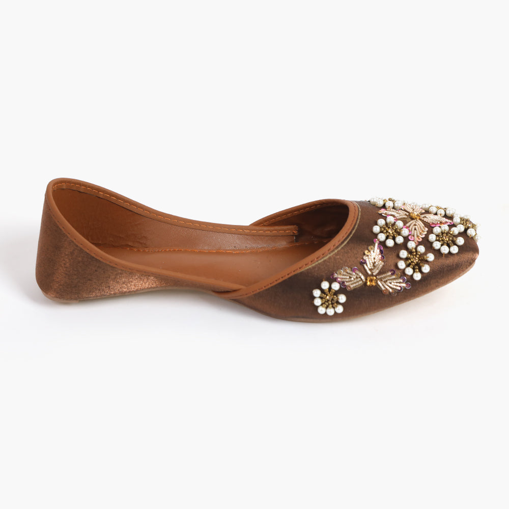 Women's Khussa - Copper, Women Pumps, Chase Value, Chase Value