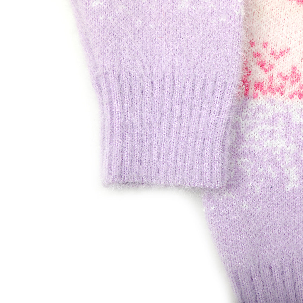 Girls Full Sleeves Sweater - Peach, Girls Sweaters, Chase Value, Chase Value