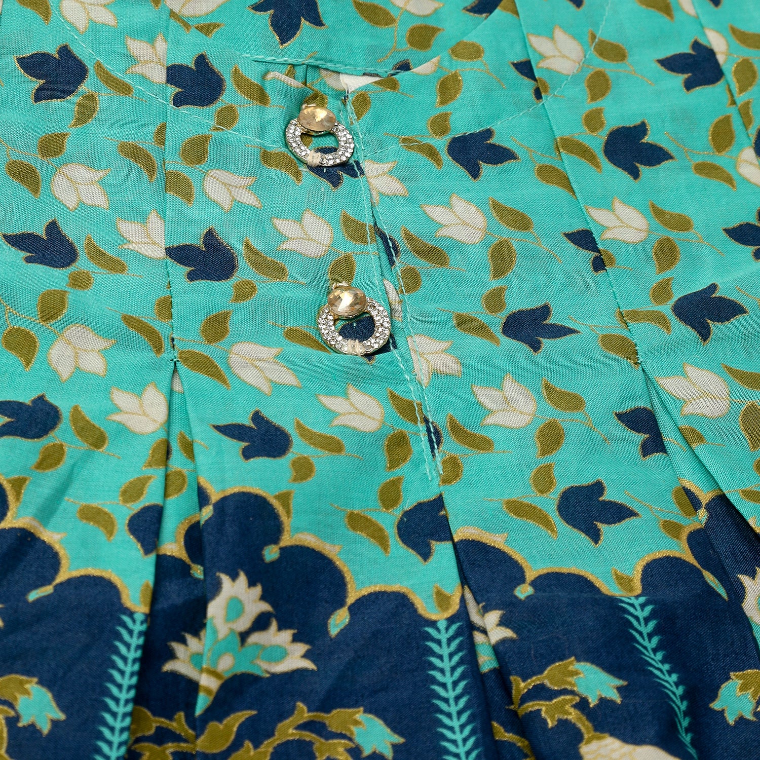 Girls Shalwar Suit 2Pcs - Sea Green, Girls Shalwar Kameez, Chase Value, Chase Value