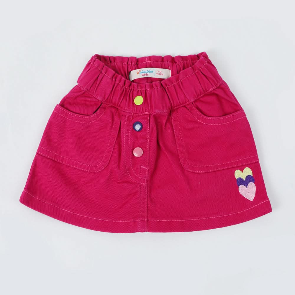 Girls Skirt - Pink, Girls Shorts Skirts, Chase Value, Chase Value