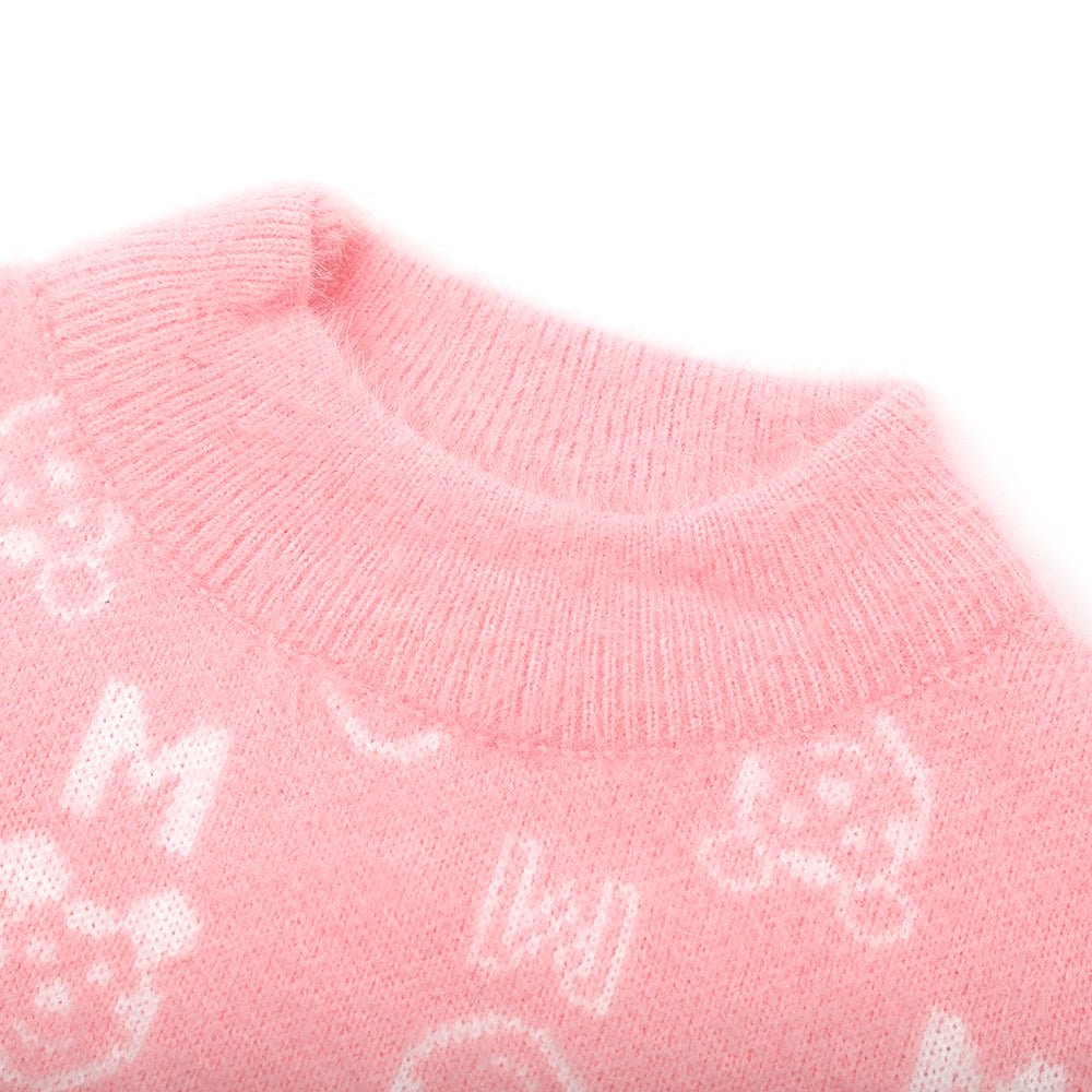 Girls Full Sleeves Sweater - Baby Pink, Girls Sweaters, Chase Value, Chase Value