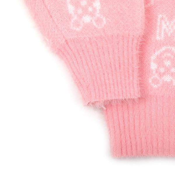 Girls Full Sleeves Sweater - Baby Pink