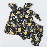 Newborn Girls Half Sleeves Suit - Black, Newborn Girls Sets & Suits, Chase Value, Chase Value