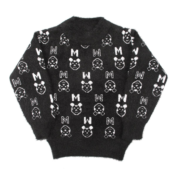 Girls Full Sleeves Sweater - Black