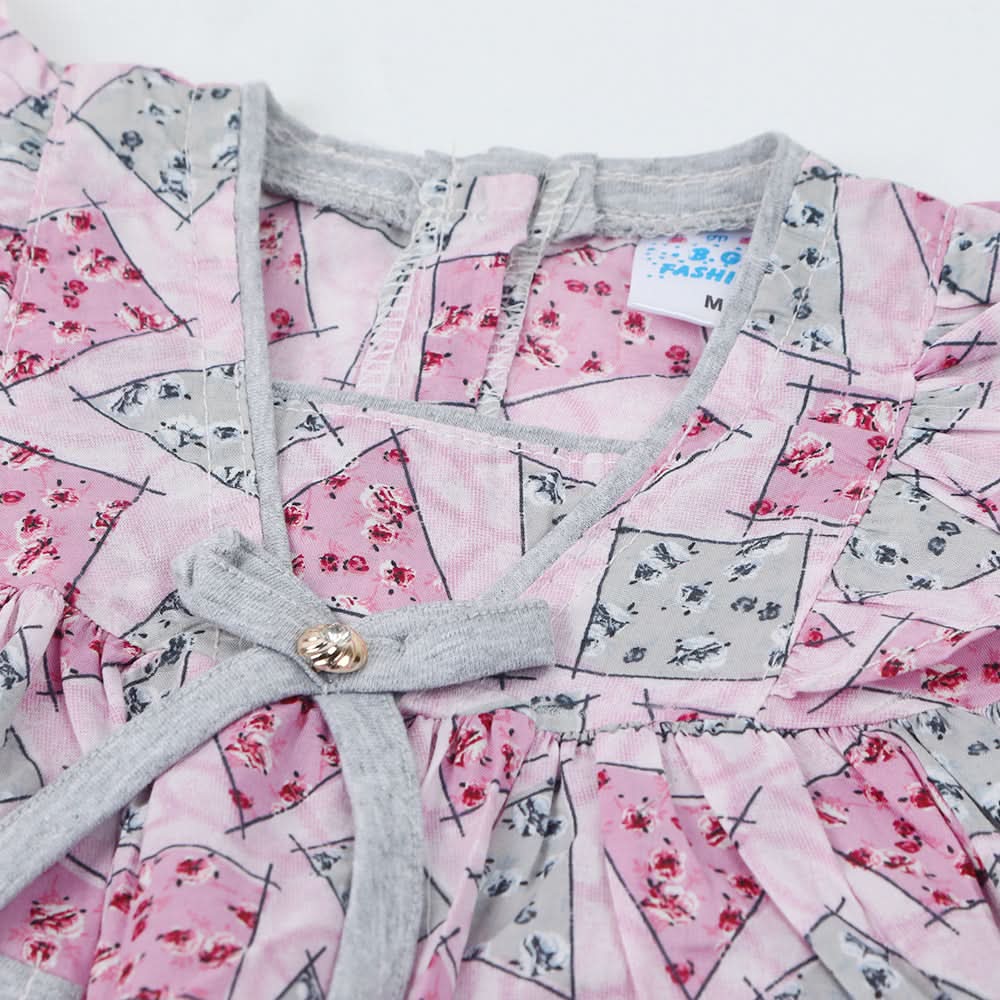 Newborn Girls Half Sleeves Suit - Purple, Newborn Girls Sets & Suits, Chase Value, Chase Value