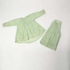 Girls Full Sleeves Suits - Light Green