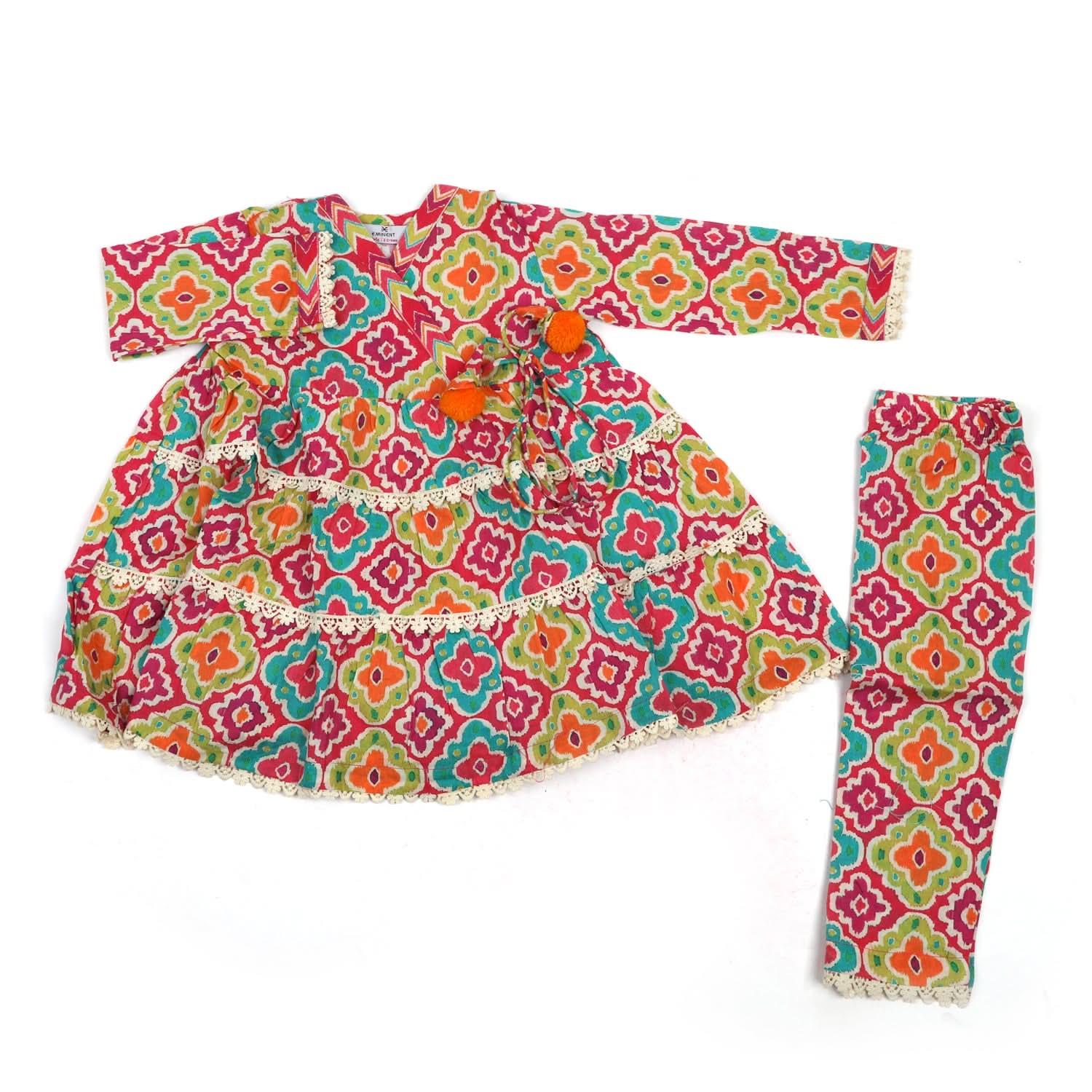 Eminent Girls Printed 02 Pcs Suit - Multi Color, Girls Shalwar Kameez, Eminent, Chase Value