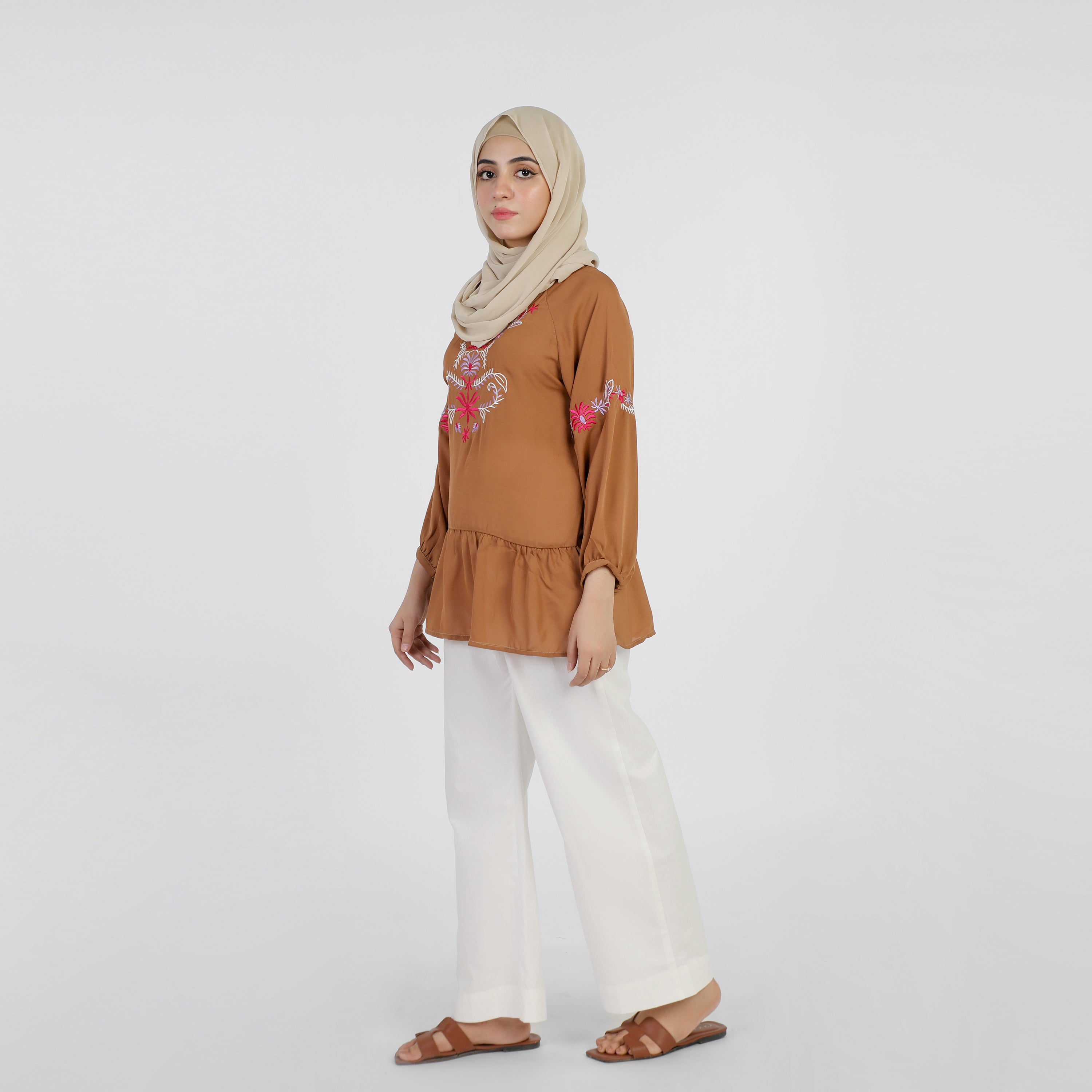 Women's Western Top - Brown, Women T-Shirts & Tops, Chase Value, Chase Value