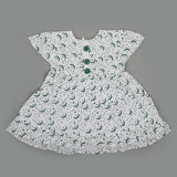 Girls Independence Day Frock - Green & White, Girls Frocks, Chase Value, Chase Value