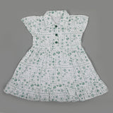 Girls Independence Day Frock - Green & White, Girls Frocks, Chase Value, Chase Value