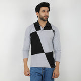 Men's Full Sleeves Polo T-Shirt - Grey, Men's T-Shirts & Polos, Chase Value, Chase Value